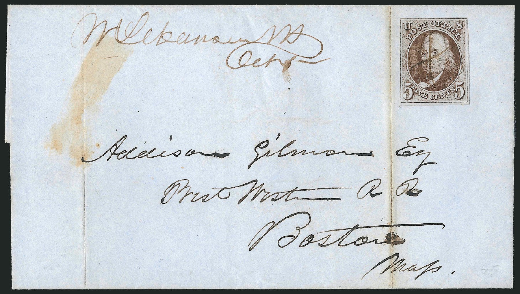 Prices of US Stamp Scott Catalog # 1: 1847 5c Franklin. Robert Siegel Auction Galleries, Dec 2010, Sale 1002, Lot 3666