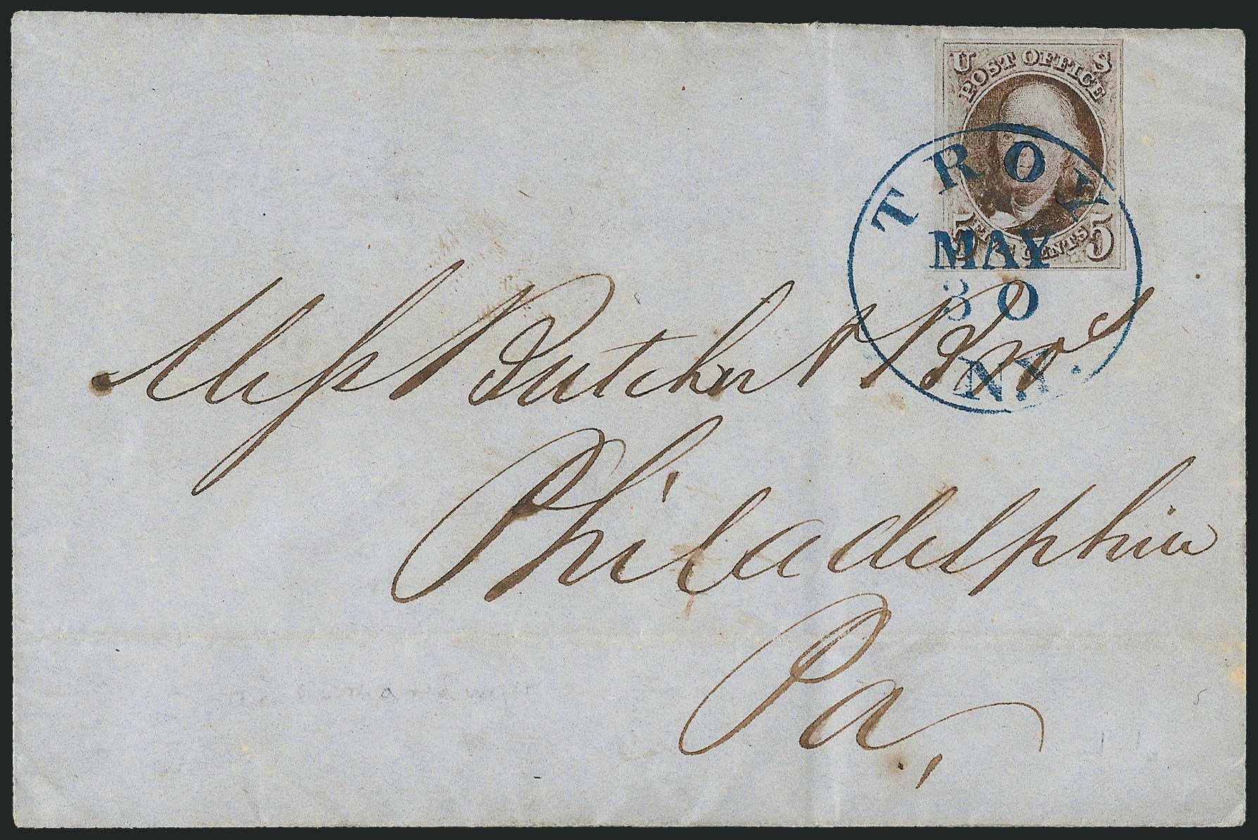 US Stamp Price Scott Catalogue # 1 - 5c 1847 Franklin. Robert Siegel Auction Galleries, Apr 2012, Sale 1023, Lot 2276