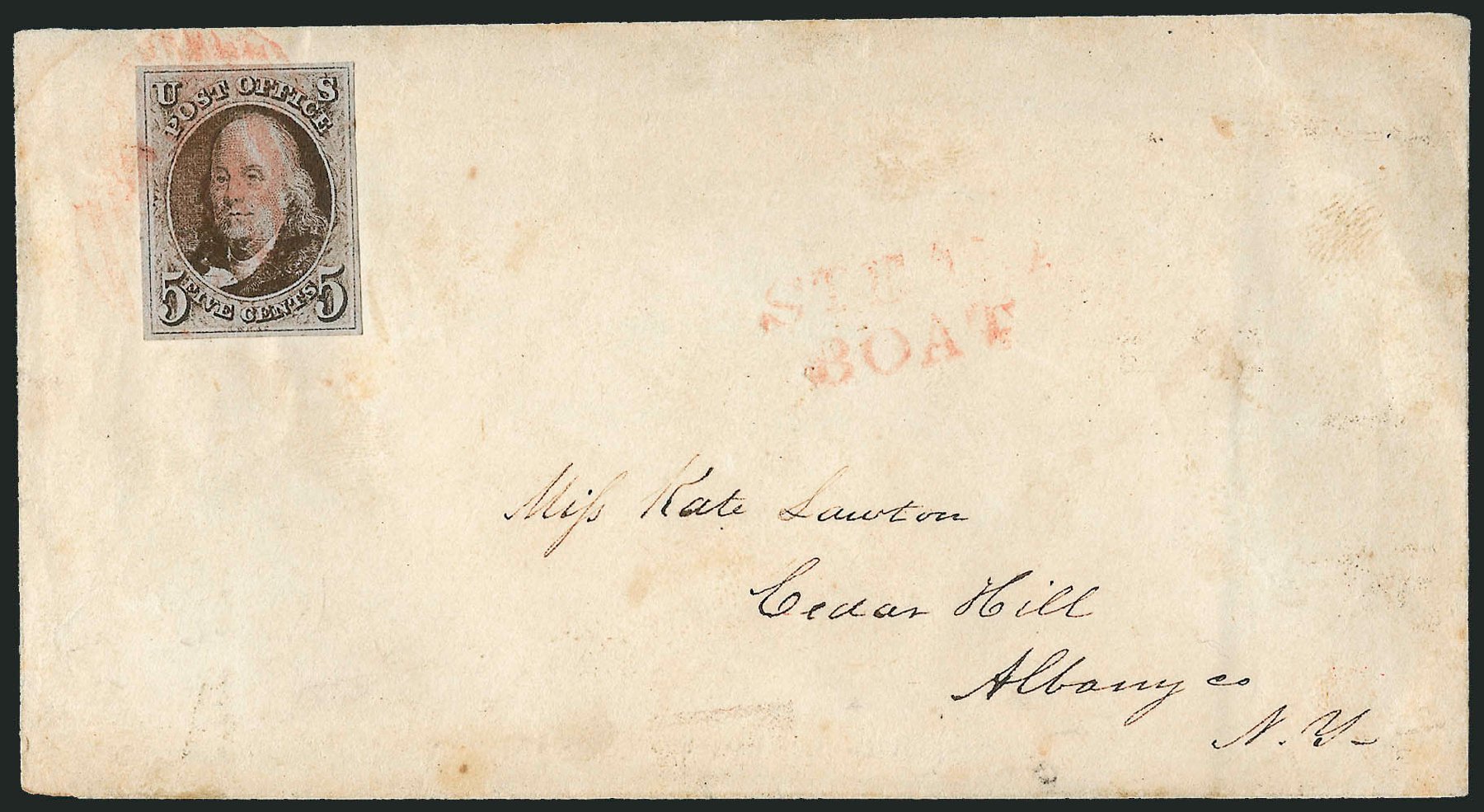 Prices of US Stamp Scott Cat. # 1 - 1847 5c Franklin. Robert Siegel Auction Galleries, Apr 2012, Sale 1023, Lot 2386