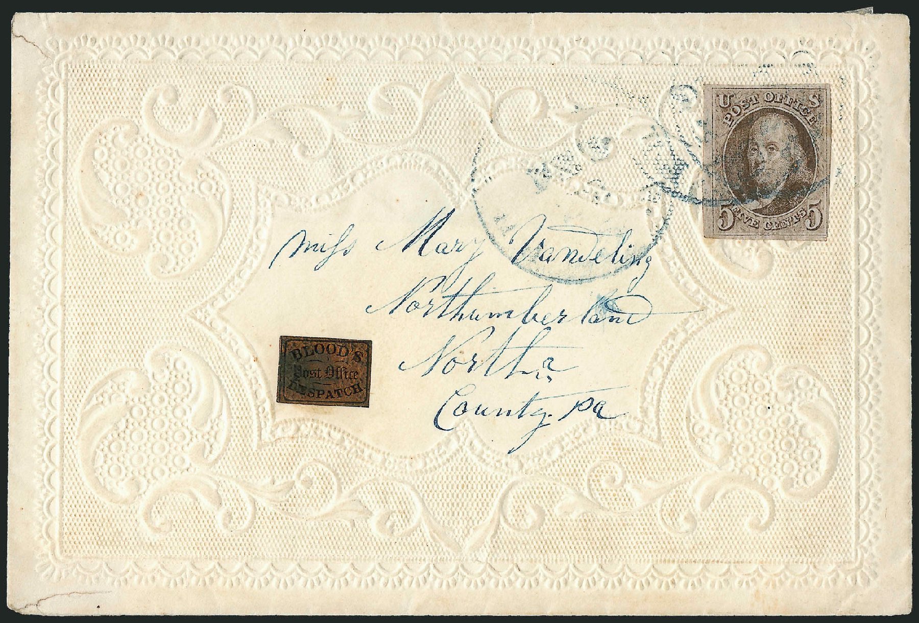 US Stamp Values Scott #1: 5c 1847 Franklin. Robert Siegel Auction Galleries, Apr 2012, Sale 1023, Lot 2436