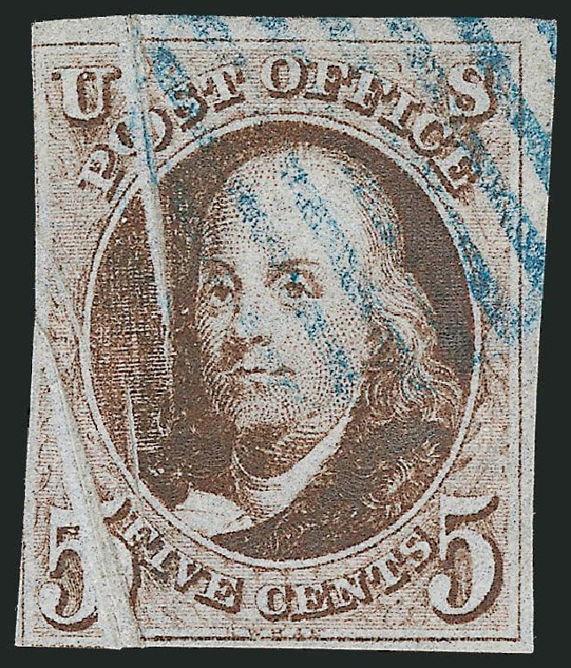 Prices of US Stamp Scott Catalogue #1: 1847 5c Franklin. Robert Siegel Auction Galleries, Sep 2009, Sale 976, Lot 1056