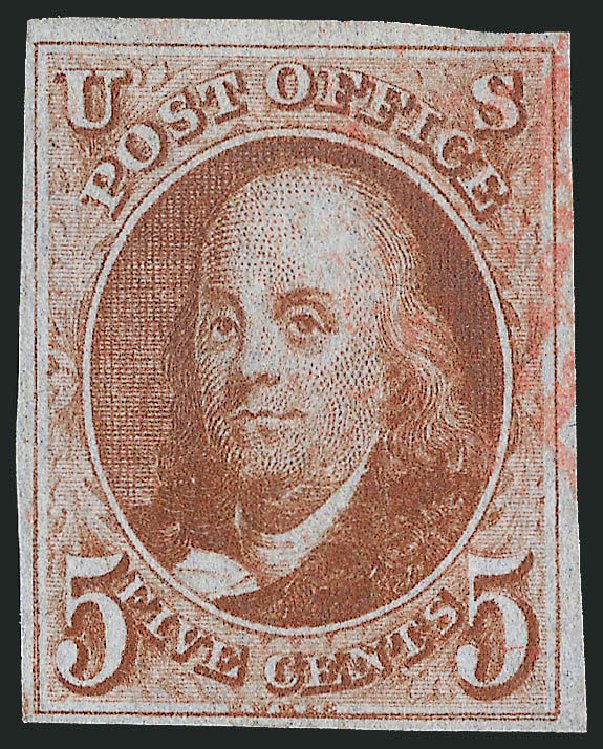 Prices of US Stamps Scott Catalog # 1: 5c 1847 Franklin. Robert Siegel Auction Galleries, Sep 2010, Sale 993, Lot 126