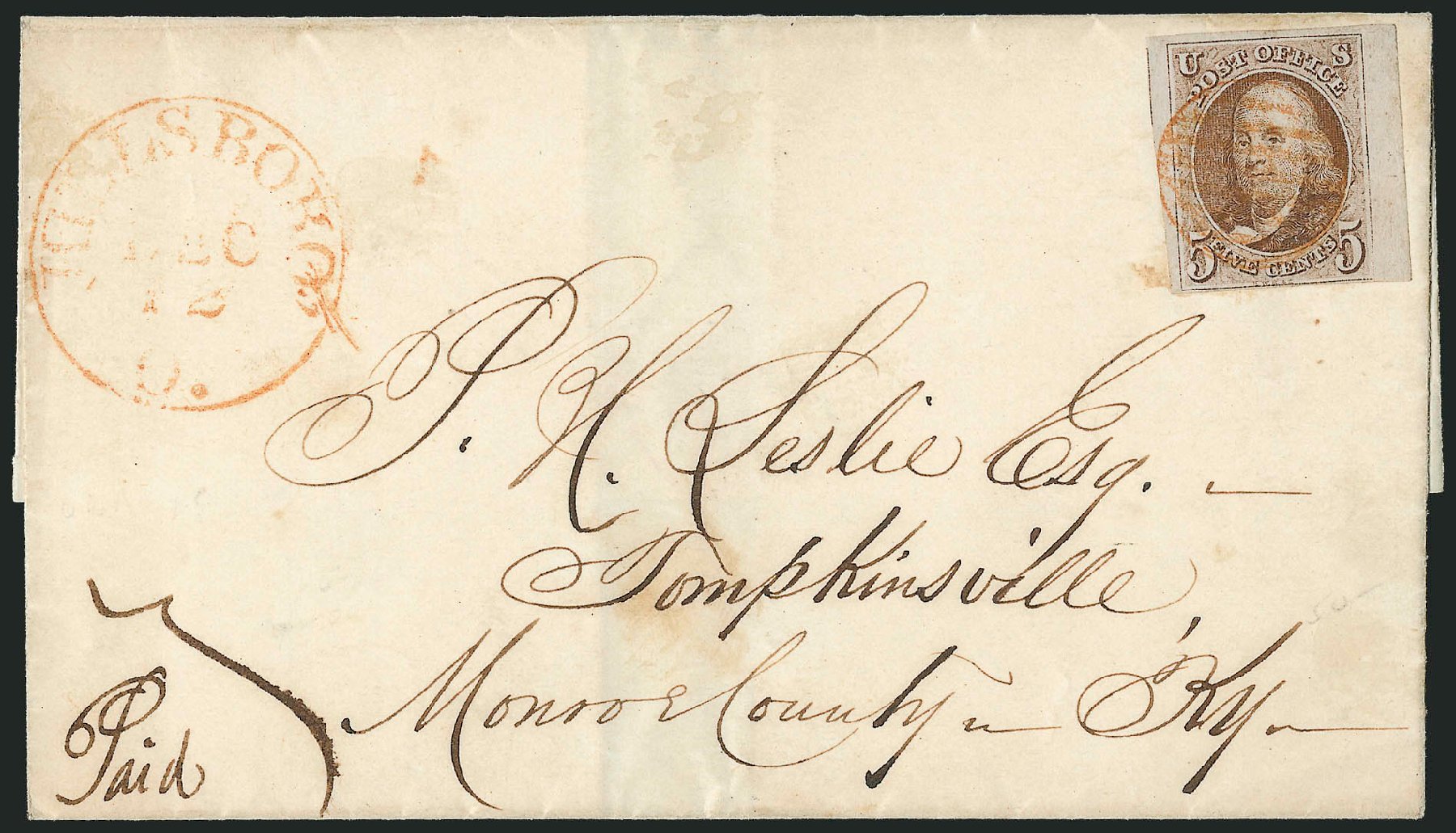 US Stamp Prices Scott Catalogue #1: 1847 5c Franklin. Robert Siegel Auction Galleries, Sep 2010, Sale 993, Lot 186
