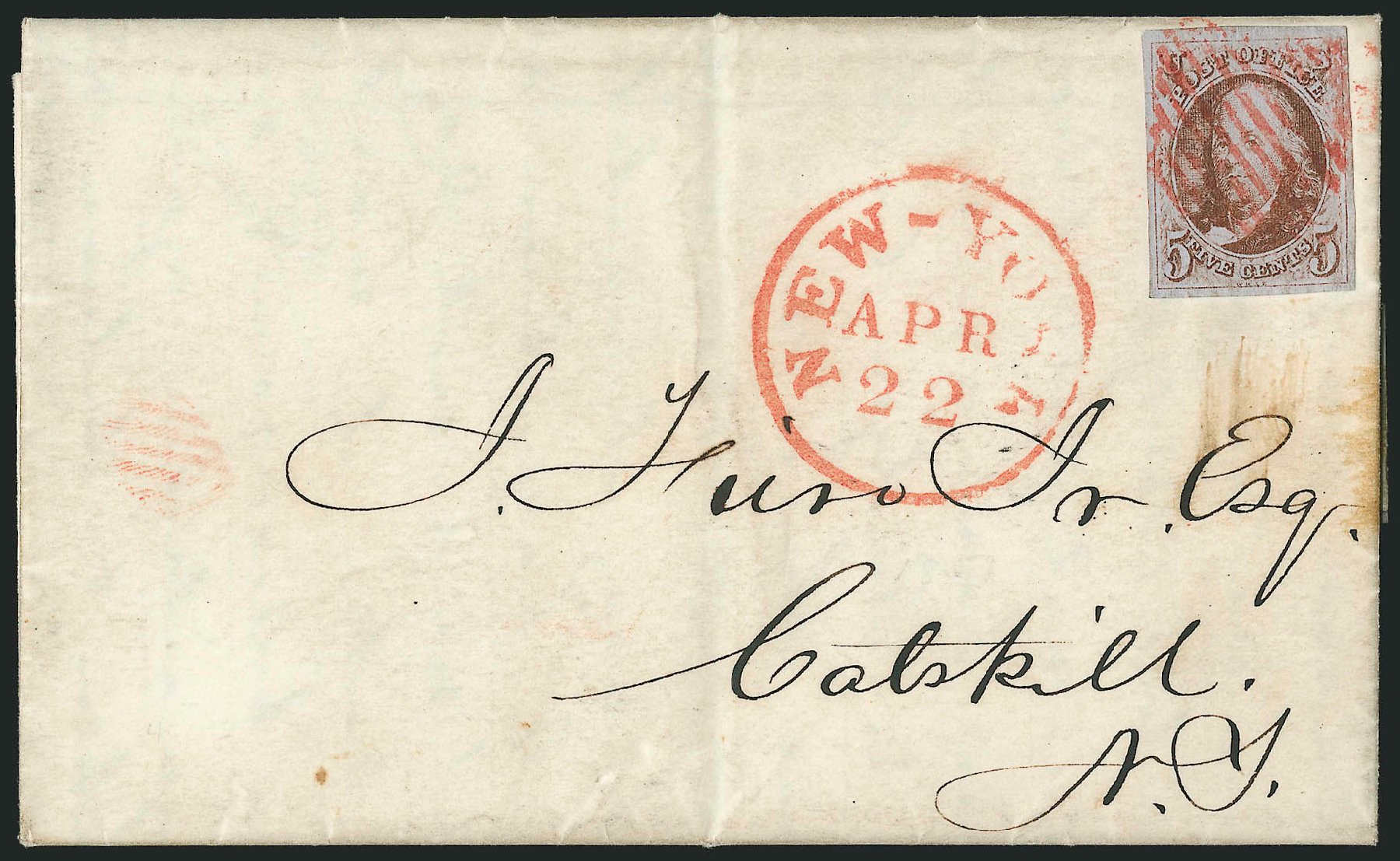 US Stamp Prices Scott # 1: 5c 1847 Franklin. Robert Siegel Auction Galleries, Sep 2010, Sale 993, Lot 196