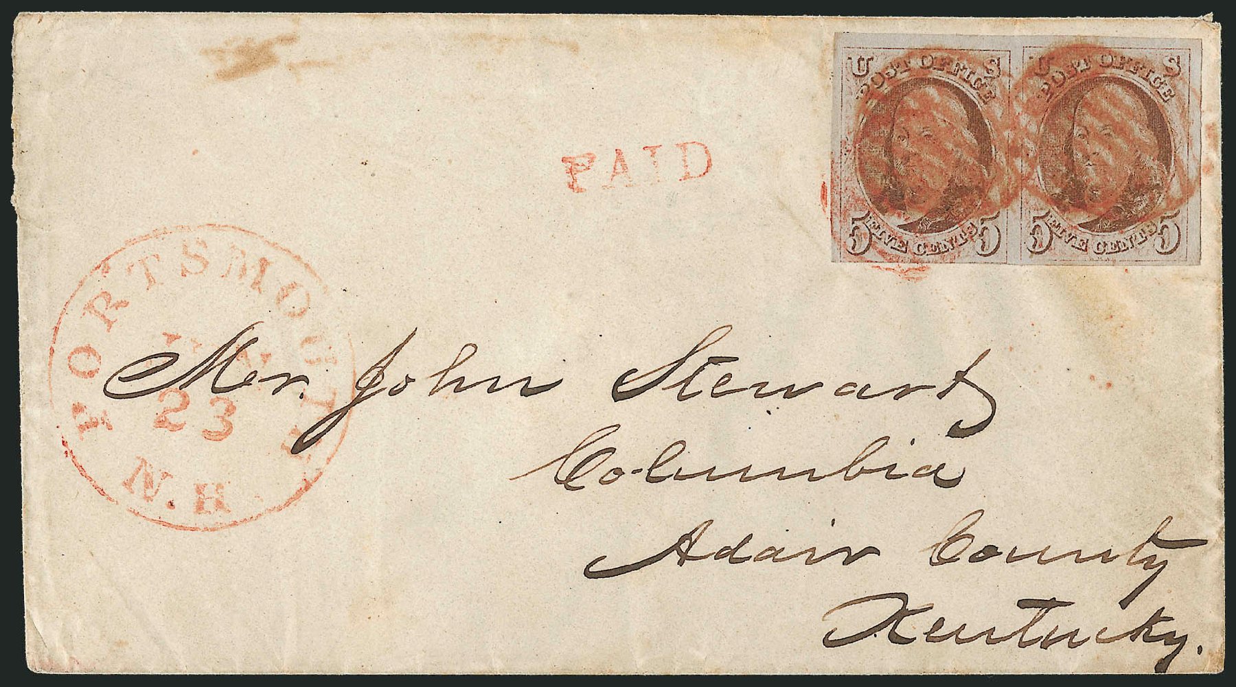 Prices of US Stamp Scott Catalogue 1: 1847 5c Franklin. Robert Siegel Auction Galleries, Sep 2010, Sale 993, Lot 216