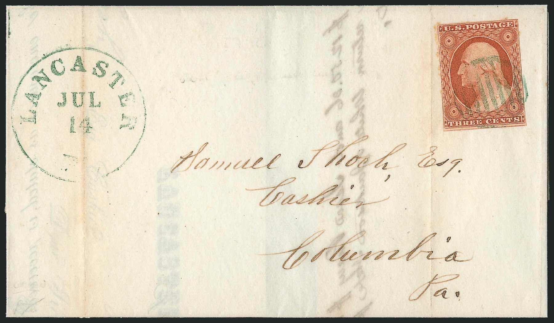 Values of US Stamps Scott Catalogue # 10 - 3c 1851 Washington. Robert Siegel Auction Galleries, Oct 2010, Sale 996, Lot 3047