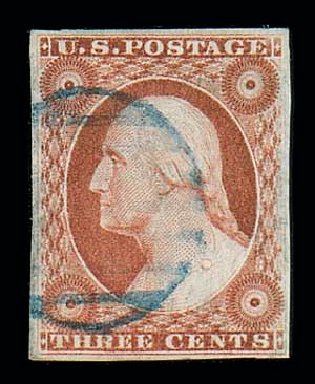 Prices of US Stamps Scott #10 - 1851 3c Washington. Matthew Bennett International, Dec 2007, Sale 325, Lot 1428