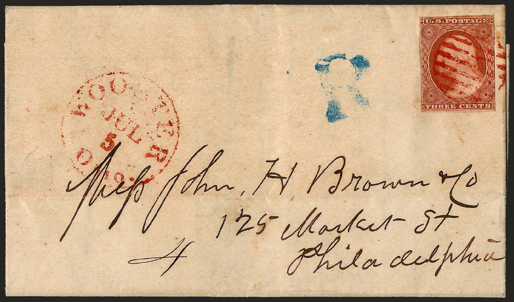 Cost of US Stamps Scott Catalogue # 10: 1851 3c Washington. Robert Siegel Auction Galleries, Dec 2008, Sale 964, Lot 108