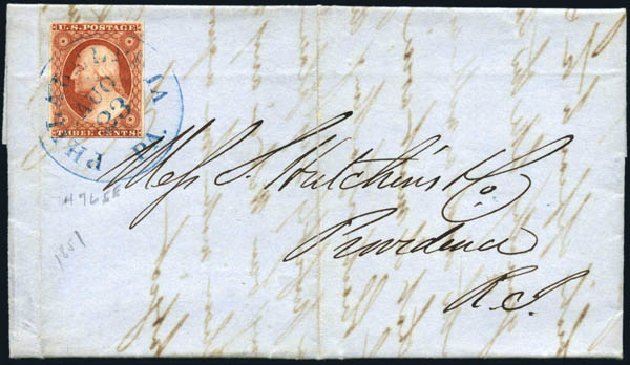 Values of US Stamps Scott Cat. 10 - 3c 1851 Washington. Harmer-Schau Auction Galleries, Oct 2009, Sale 83, Lot 290