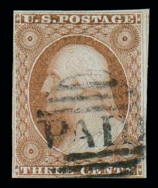 Prices of US Stamp Scott Catalog #10 - 1851 3c Washington. Matthew Bennett International, Dec 2007, Sale 323, Lot 41
