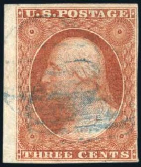Costs of US Stamps Scott # 10 - 1851 3c Washington. Harmer-Schau Auction Galleries, Aug 2011, Sale 90, Lot 1074
