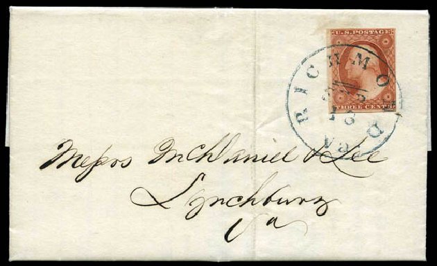 US Stamp Values Scott Cat. #10: 1851 3c Washington. Harmer-Schau Auction Galleries, May 2014, Sale 101, Lot 115