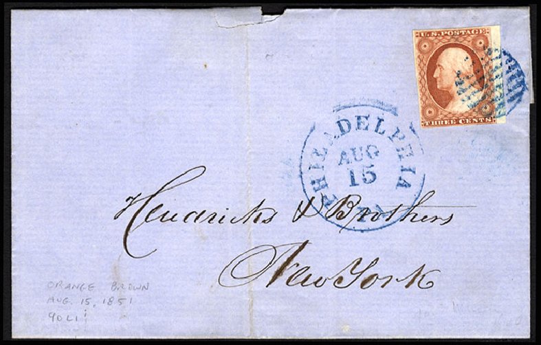 Price of US Stamp Scott Cat. 10 - 3c 1851 Washington. Cherrystone Auctions, May 2013, Sale 201305, Lot 22