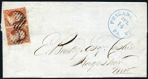 Cost of US Stamp Scott Catalogue 10: 1851 3c Washington. Harmer-Schau Auction Galleries, Oct 2009, Sale 83, Lot 292