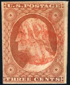 US Stamps Price Scott Catalog #10 - 3c 1851 Washington. Harmer-Schau Auction Galleries, Feb 2010, Sale 84, Lot 1272