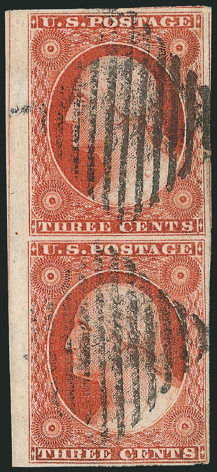 US Stamp Value Scott Catalog #10: 3c 1851 Washington. Robert Siegel Auction Galleries, Dec 2011, Sale 1017, Lot 176