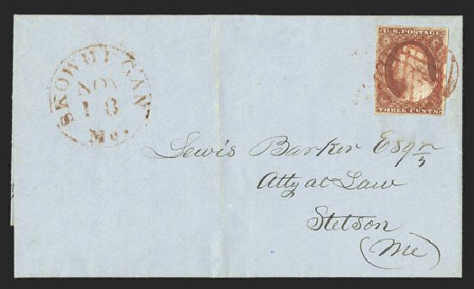 Values of US Stamps Scott Catalog 10: 1851 3c Washington. Spink Shreves Galleries, Jul 2012, Sale 140, Lot 46