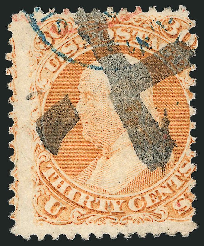 Prices of US Stamp Scott Cat. # 100 - 1868 30c Franklin Grill. Robert Siegel Auction Galleries, Dec 2012, Sale 1037, Lot 1621