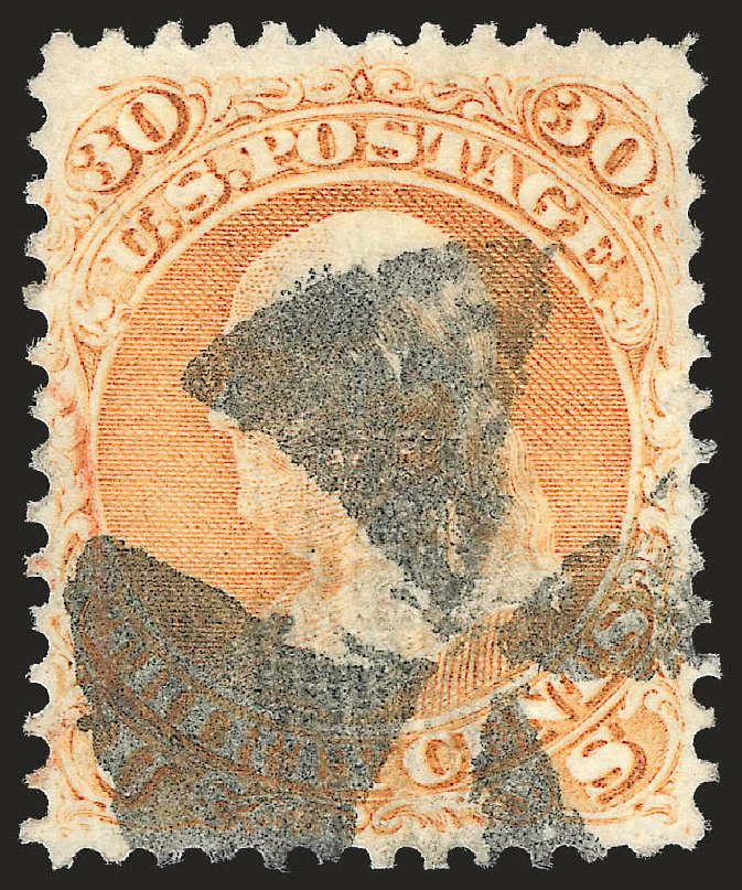 Cost of US Stamp Scott Cat. # 100 - 1868 30c Franklin Grill. Robert Siegel Auction Galleries, Dec 2009, Sale 982, Lot 5282