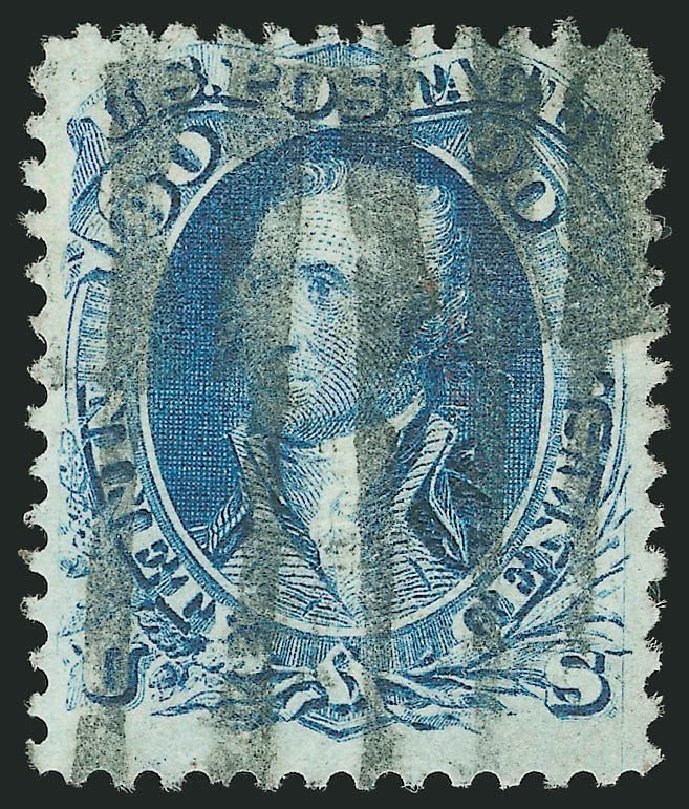 Prices of US Stamp Scott Cat. 101: 1869 90c Washington Grill. Robert Siegel Auction Galleries, Jul 2014, Sale 1077, Lot 109