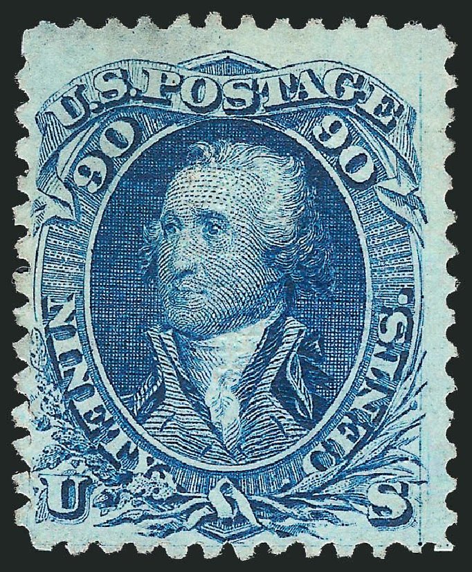 Costs of US Stamps Scott Cat. # 101: 1869 90c Washington Grill. Robert Siegel Auction Galleries, Dec 2014, Sale 1090, Lot 1239