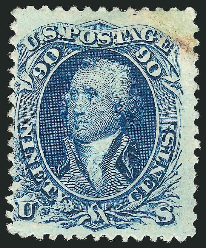 Prices of US Stamp Scott Catalogue #101: 1869 90c Washington Grill. Robert Siegel Auction Galleries, Jun 2011, Sale 1011, Lot 480