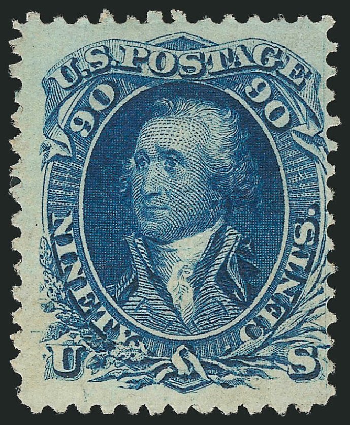 Costs of US Stamps Scott Catalog #101: 90c 1869 Washington Grill. Robert Siegel Auction Galleries, Mar 2014, Sale 1067, Lot 1090