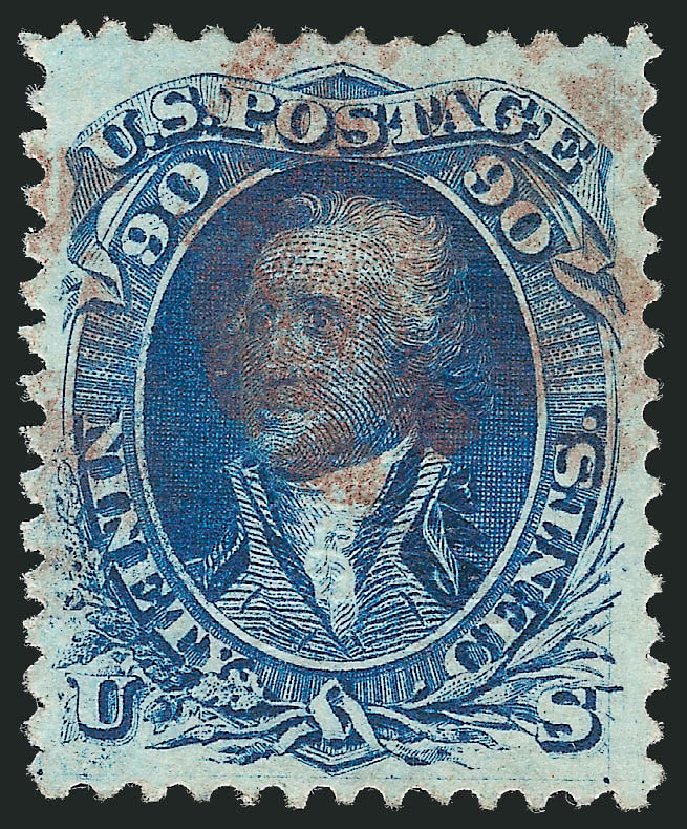 Costs of US Stamp Scott 101 - 1869 90c Washington Grill. Robert Siegel Auction Galleries, Oct 2010, Sale 997, Lot 5410