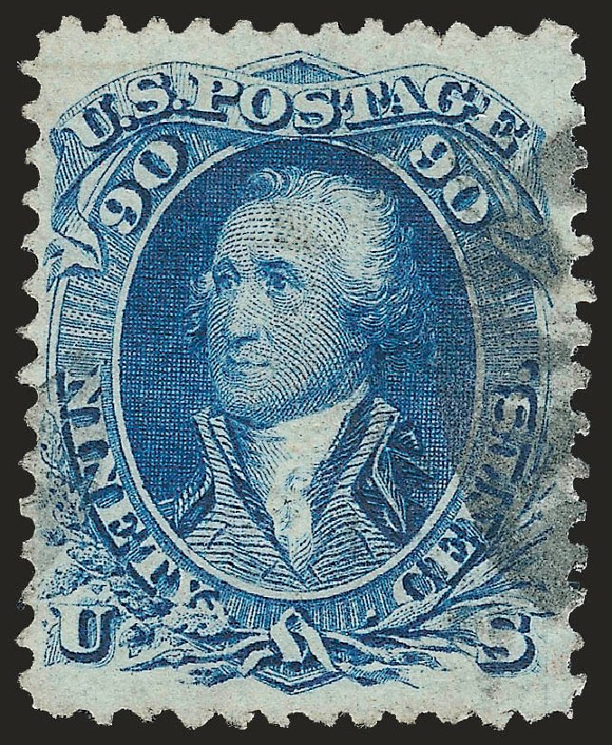 Price of US Stamps Scott Cat. #101: 1869 90c Washington Grill. Robert Siegel Auction Galleries, Jun 2010, Sale 992, Lot 2164