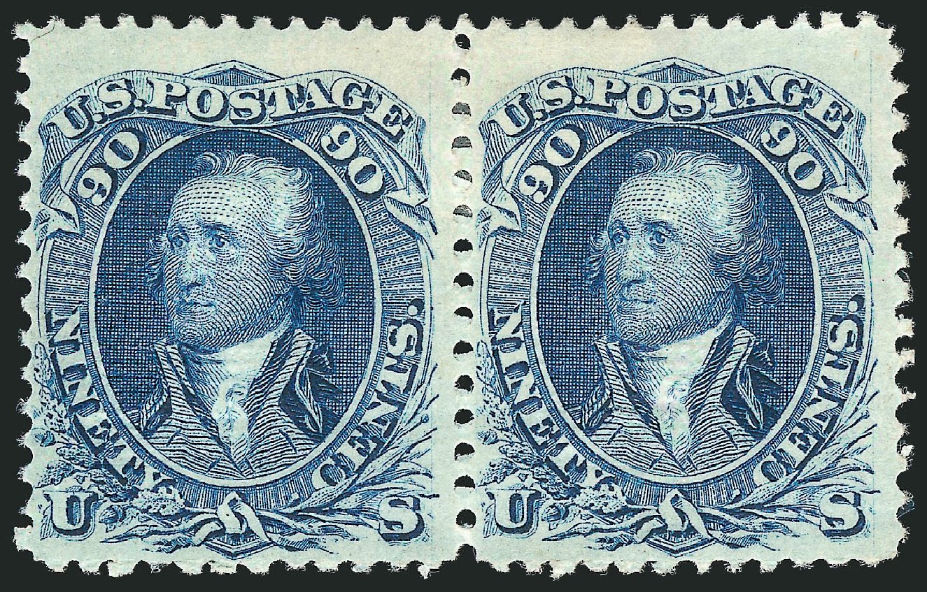 Value of US Stamp Scott 101 - 90c 1869 Washington Grill. Robert Siegel Auction Galleries, Mar 2012, Sale 1021, Lot 275