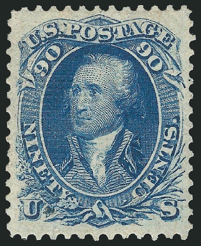 Price of US Stamp Scott Cat. # 101 - 90c 1869 Washington Grill. Robert Siegel Auction Galleries, Nov 2013, Sale 1057, Lot 665