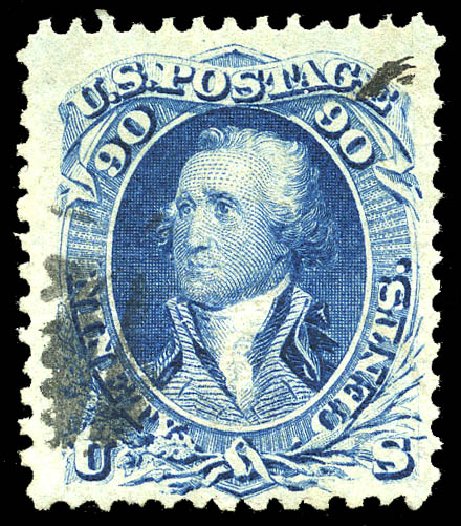 US Stamps Price Scott Catalog #101: 90c 1869 Washington Grill. Matthew Bennett International, May 2014, Sale 350, Lot 182