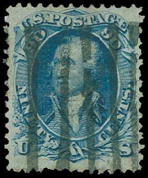 US Stamp Price Scott Cat. #101 - 90c 1869 Washington Grill. H.R. Harmer, Jun 2015, Sale 3007, Lot 3183