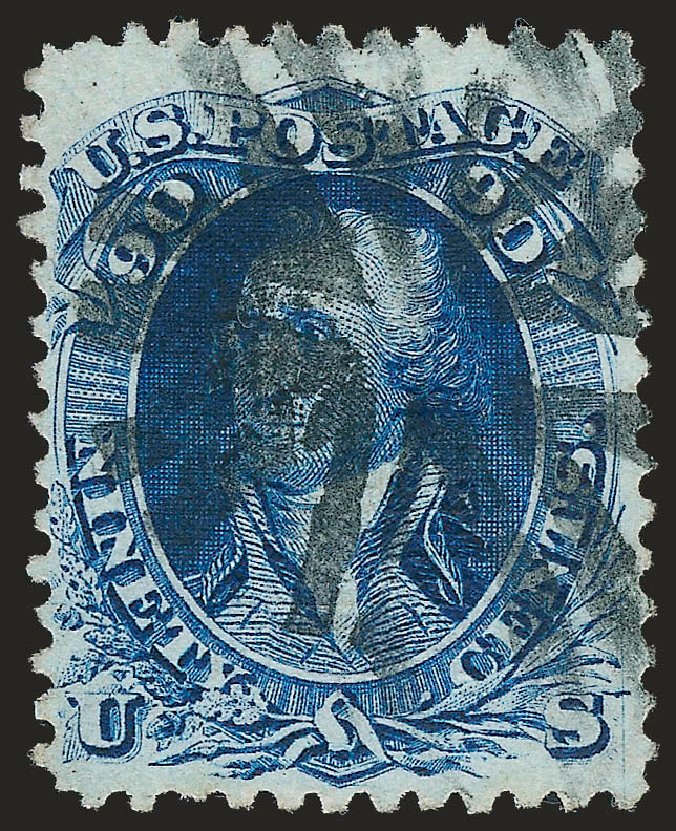 Cost of US Stamp Scott Cat. # 101: 1869 90c Washington Grill. Robert Siegel Auction Galleries, Apr 2010, Sale 984, Lot 353