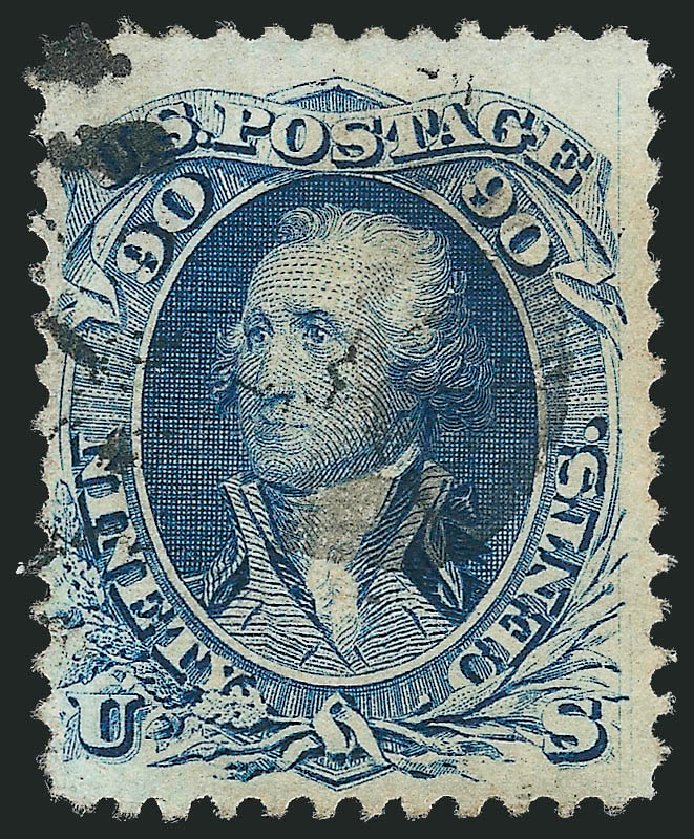 Price of US Stamps Scott #101: 1869 90c Washington Grill. Robert Siegel Auction Galleries, Sep 2010, Sale 993, Lot 513