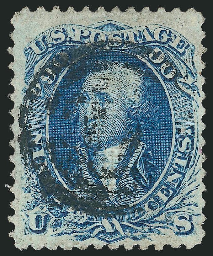 Values of US Stamp Scott Cat. # 101: 1869 90c Washington Grill. Robert Siegel Auction Galleries, Dec 2012, Sale 1037, Lot 1626