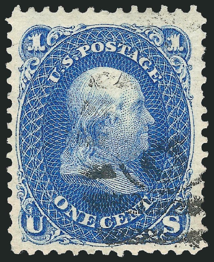 Prices of US Stamps Scott Catalog 102: 1c 1875 Franklin Without Grill. Robert Siegel Auction Galleries, Dec 2012, Sale 1037, Lot 1630
