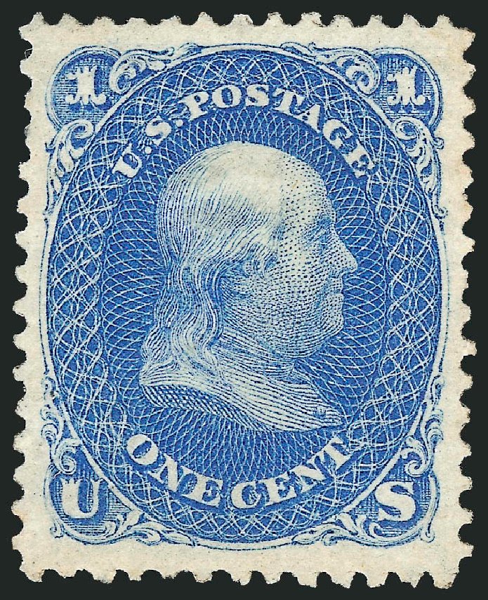 Costs of US Stamp Scott # 102: 1c 1875 Franklin Without Grill. Robert Siegel Auction Galleries, Dec 2009, Sale 982, Lot 5284