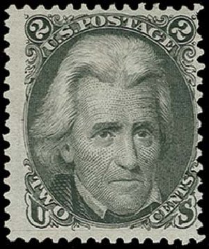 US Stamp Value Scott # 103 - 2c 1875 Jackson Without Grill. H.R. Harmer, Oct 2014, Sale 3006, Lot 1157