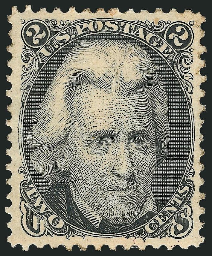 Price of US Stamp Scott Catalogue # 103: 2c 1875 Jackson Without Grill. Robert Siegel Auction Galleries, Jul 2013, Sale 1050, Lot 227