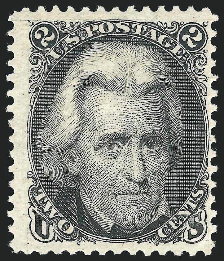 Price of US Stamp Scott Catalog 103 - 2c 1875 Jackson Without Grill. Robert Siegel Auction Galleries, Oct 2011, Sale 1014, Lot 1268