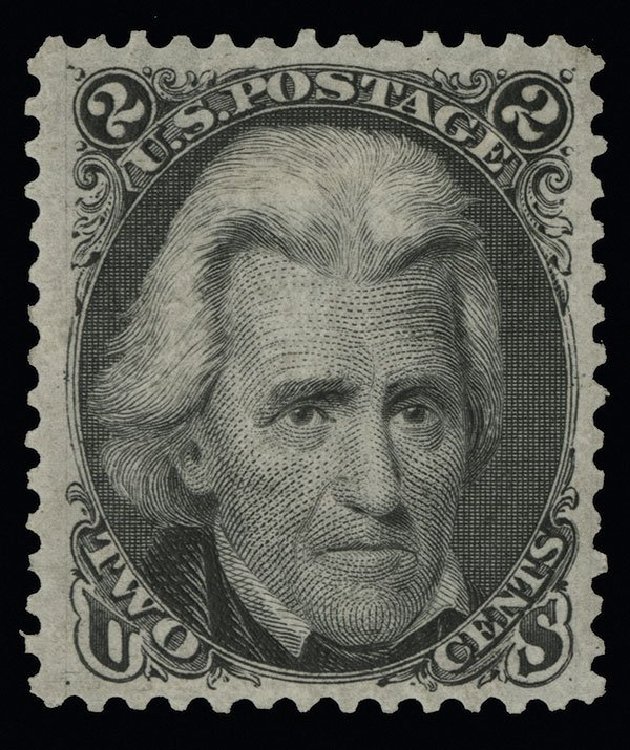 US Stamps Value Scott 103: 2c 1875 Jackson Without Grill. Spink Shreves Galleries, Aug 2013, Sale 144, Lot 148