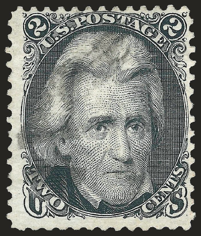 Costs of US Stamp Scott Cat. # 103 - 2c 1875 Jackson Without Grill. Robert Siegel Auction Galleries, Jun 2010, Sale 992, Lot 2169