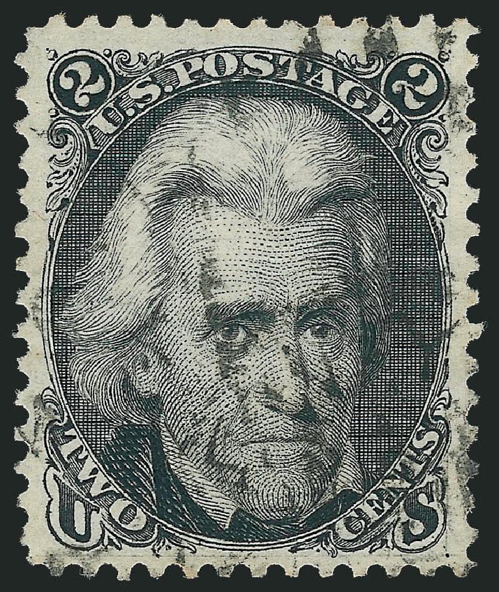 US Stamp Value Scott Cat. # 103 - 2c 1875 Jackson Without Grill. Robert Siegel Auction Galleries, Nov 2012, Sale 1034, Lot 114