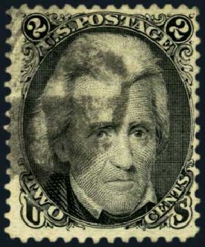 Costs of US Stamps Scott Catalog #103: 1875 2c Jackson Without Grill. Harmer-Schau Auction Galleries, Jan 2013, Sale 96, Lot 455