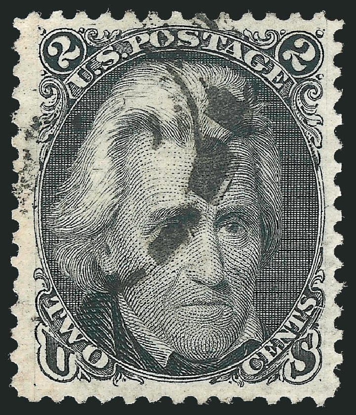 Prices of US Stamps Scott Cat. # 103 - 2c 1875 Jackson Without Grill. Robert Siegel Auction Galleries, Nov 2012, Sale 1034, Lot 115