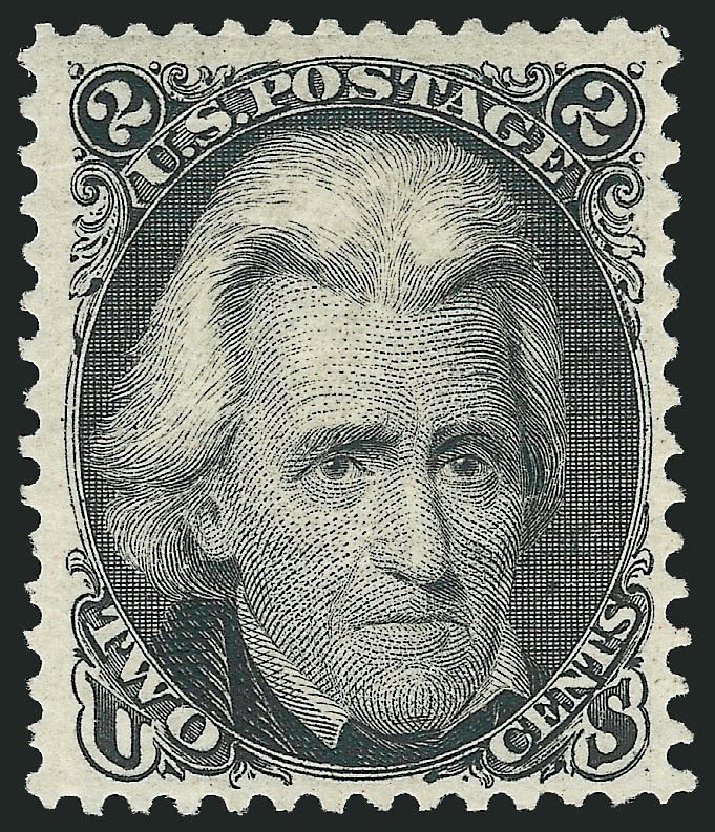 Value of US Stamps Scott Cat. # 103 - 2c 1875 Jackson Without Grill. Robert Siegel Auction Galleries, Mar 2014, Sale 1067, Lot 1092