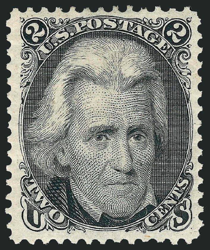 Costs of US Stamps Scott Catalogue #103: 2c 1875 Jackson Without Grill. Robert Siegel Auction Galleries, Dec 2008, Sale 967, Lot 4213