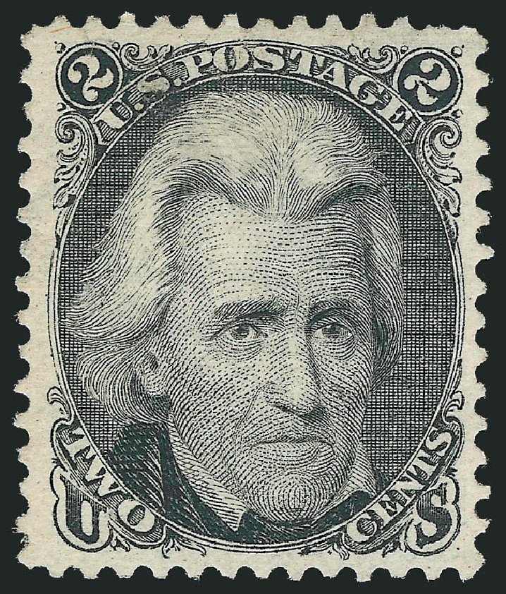 Price of US Stamp Scott Catalogue 103 - 2c 1875 Jackson Without Grill. Robert Siegel Auction Galleries, Oct 2010, Sale 997, Lot 5416