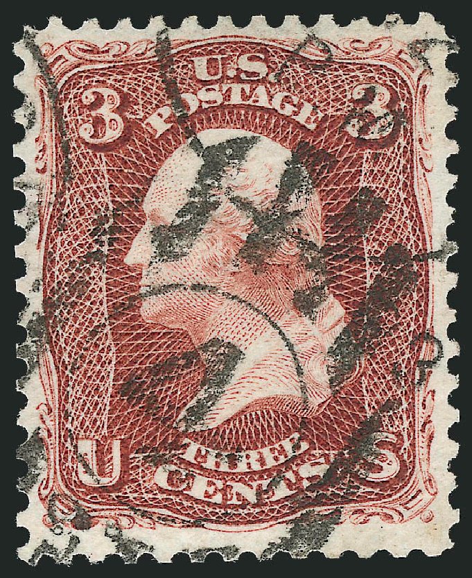 Cost of US Stamp Scott # 104: 3c 1875 Washington Without Grill. Robert Siegel Auction Galleries, Oct 2012, Sale 1032, Lot 3177